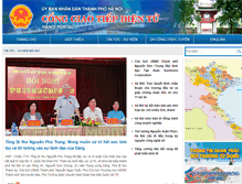 Tablet Screenshot of hanoi.gov.vn