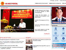 Tablet Screenshot of english.hanoi.gov.vn